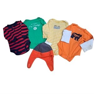 Baby 12 Mo. Boys Long-sleeve Onsie Bundle